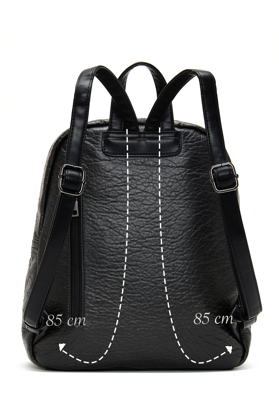 Women's Black Long Casual Backpack