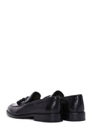 Men's Black Leather Tasseled Classic Loafer | Derimod