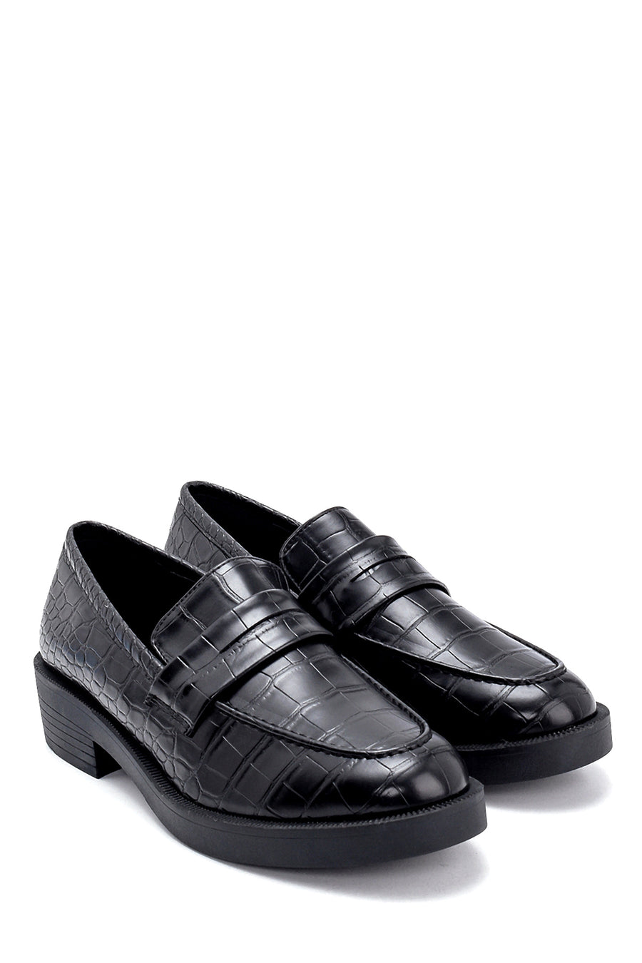 Women's Crocodile Patterned Loafer