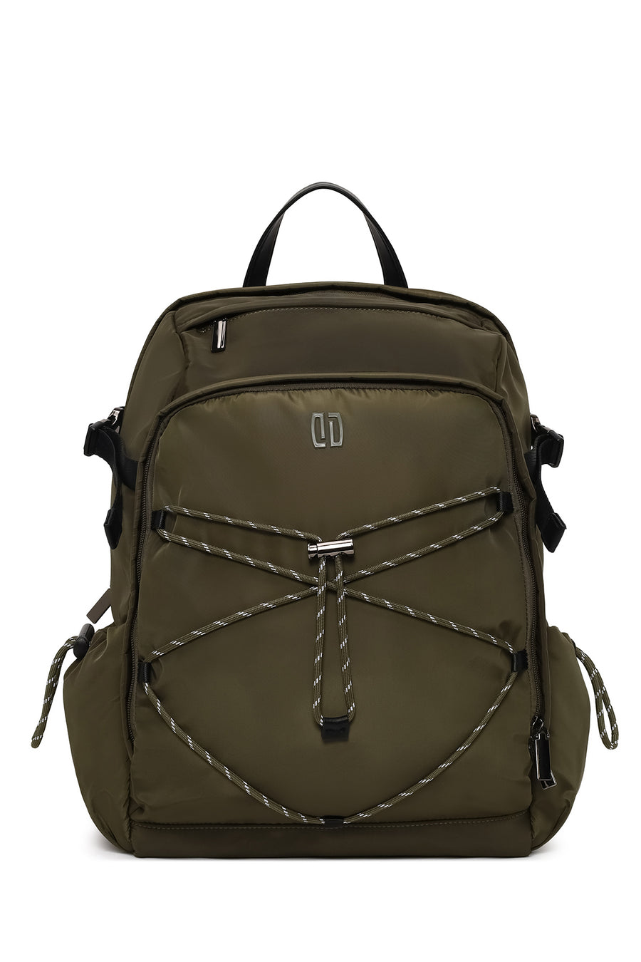 Male Khaki Fabric Backpack