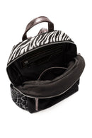 Women's Black Leopard Backpack | Derimod