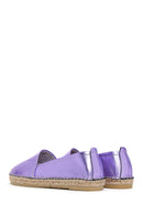 Women's Lilac Metallic Straw Sole Espadrille | Derimod