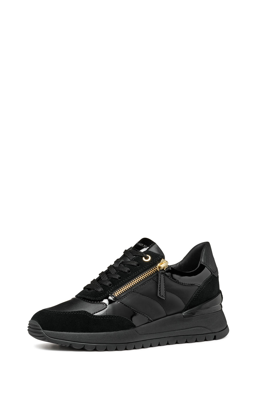 Geox Kadın Siyah Desya Bağcıklı Deri Sneaker