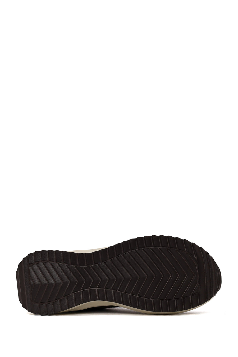Kadın Kahverengi Bağcıklı Kalın Tabanlı Deri Sneaker