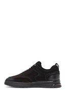 Men's Black Lace-Up Suede Leather Sneaker | Derimod