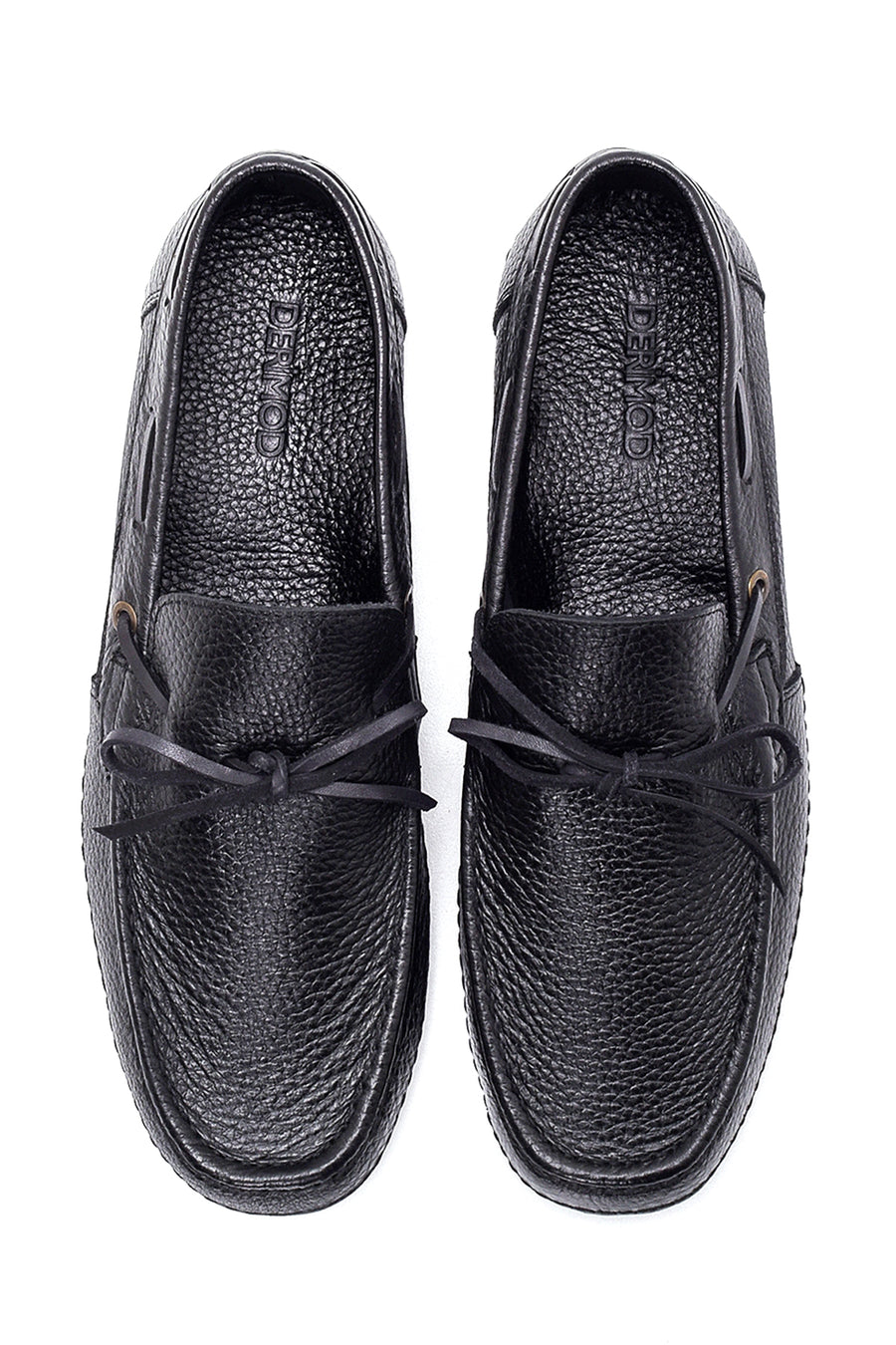 Men's Black Leather Loafer