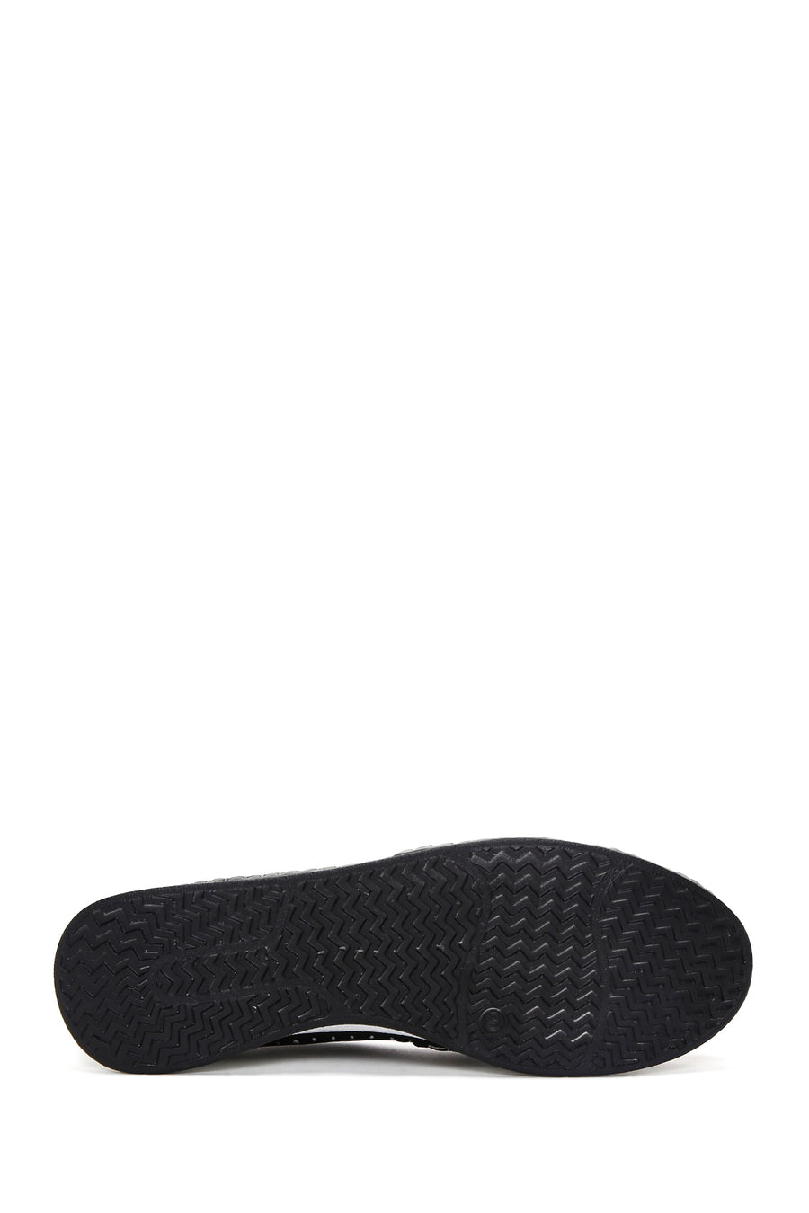 Women's Black Thick Soled Leather Comfort Loafer
