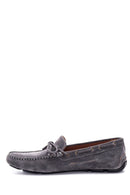 Erkek Gri Süet Deri Casual Loafer | Derimod