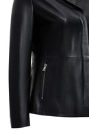 Helen Women's Black Leather Jacket | Derimod