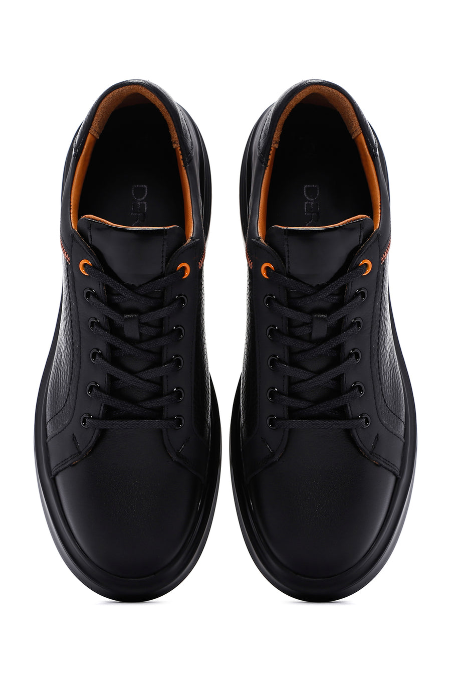 Men's Black Leather Sneaker