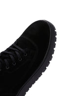 Men's Black Suede Leather Sports Boots | Derimod