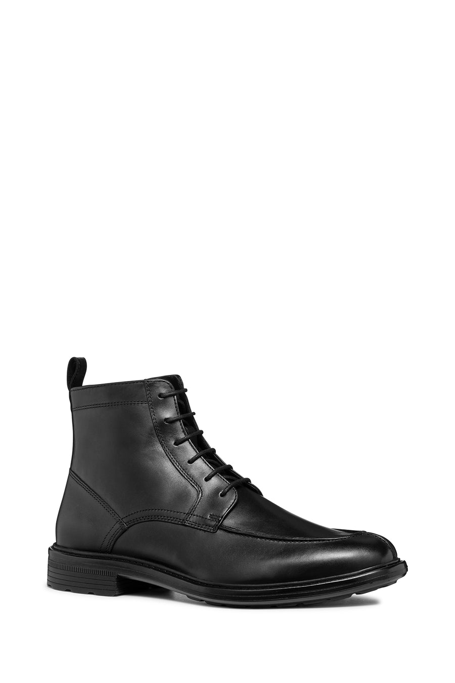Geox Erkek Siyah Walk Pleasure  Fermuarlı Deri Casual Bot