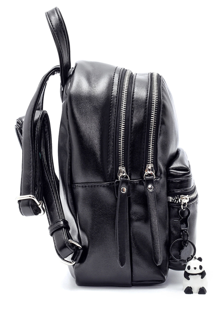 Women's Backpack with Metallic Accessory Detail