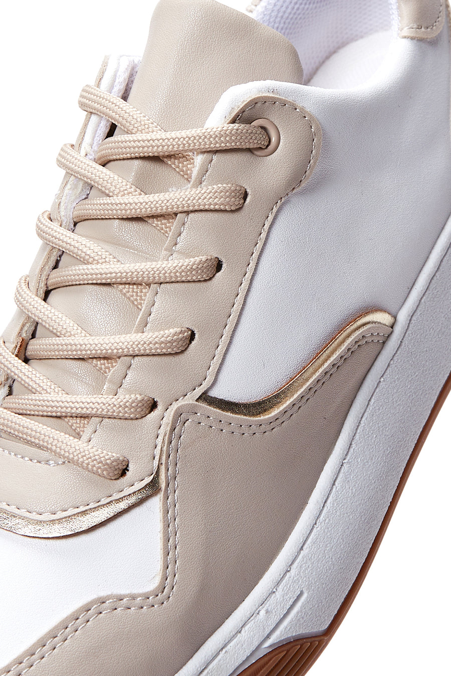 Kadın Bej Kalın Tabanlı Sneaker