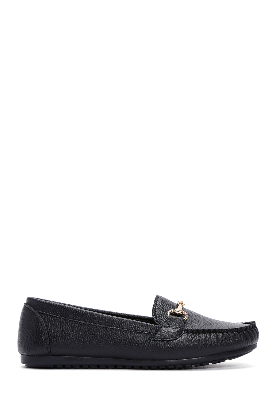 Kadın Siyah Toka Detaylı Loafer 21SFE1450FT | Derimod