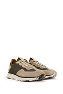 Men's Mink Lace-up Leather Sneaker | Derimod