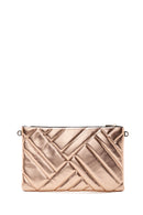 Women's Rose Gold Metallic Clutch Bag | Derimod