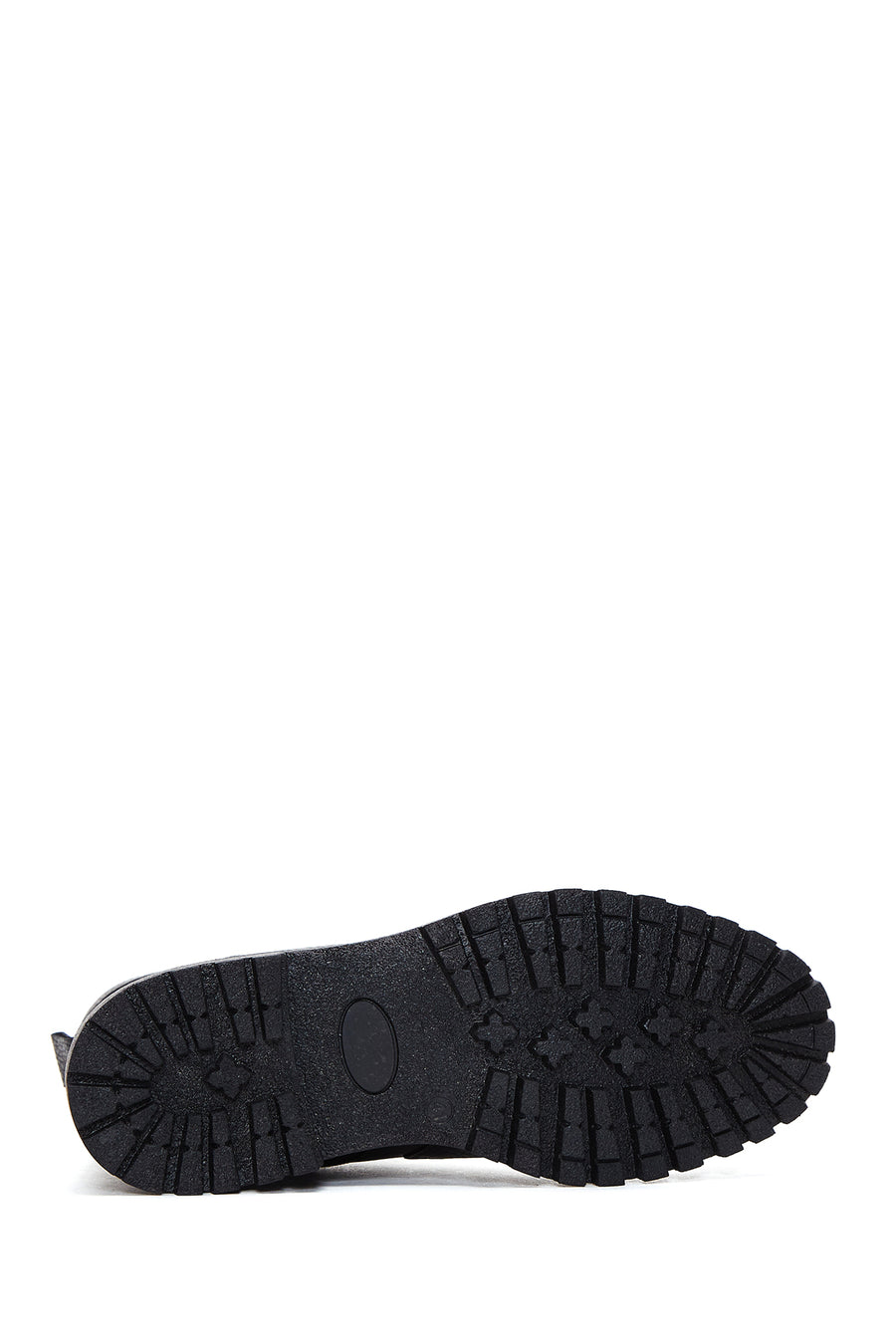 Men's Black Leather Boots Flat Boots