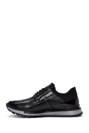 Men's Black Leather Sneaker | Derimod