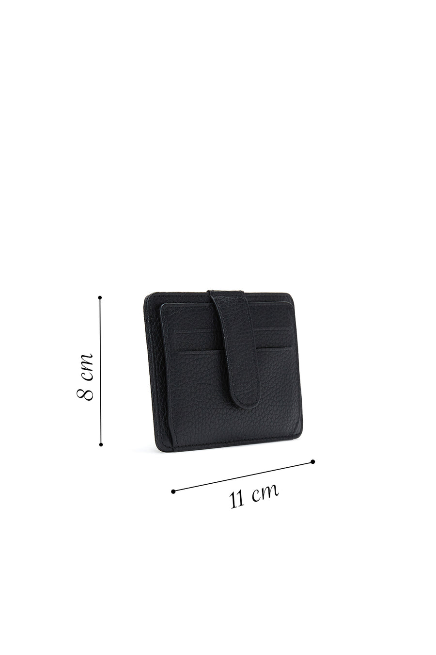 Men's Black Leather Casual Card Holder