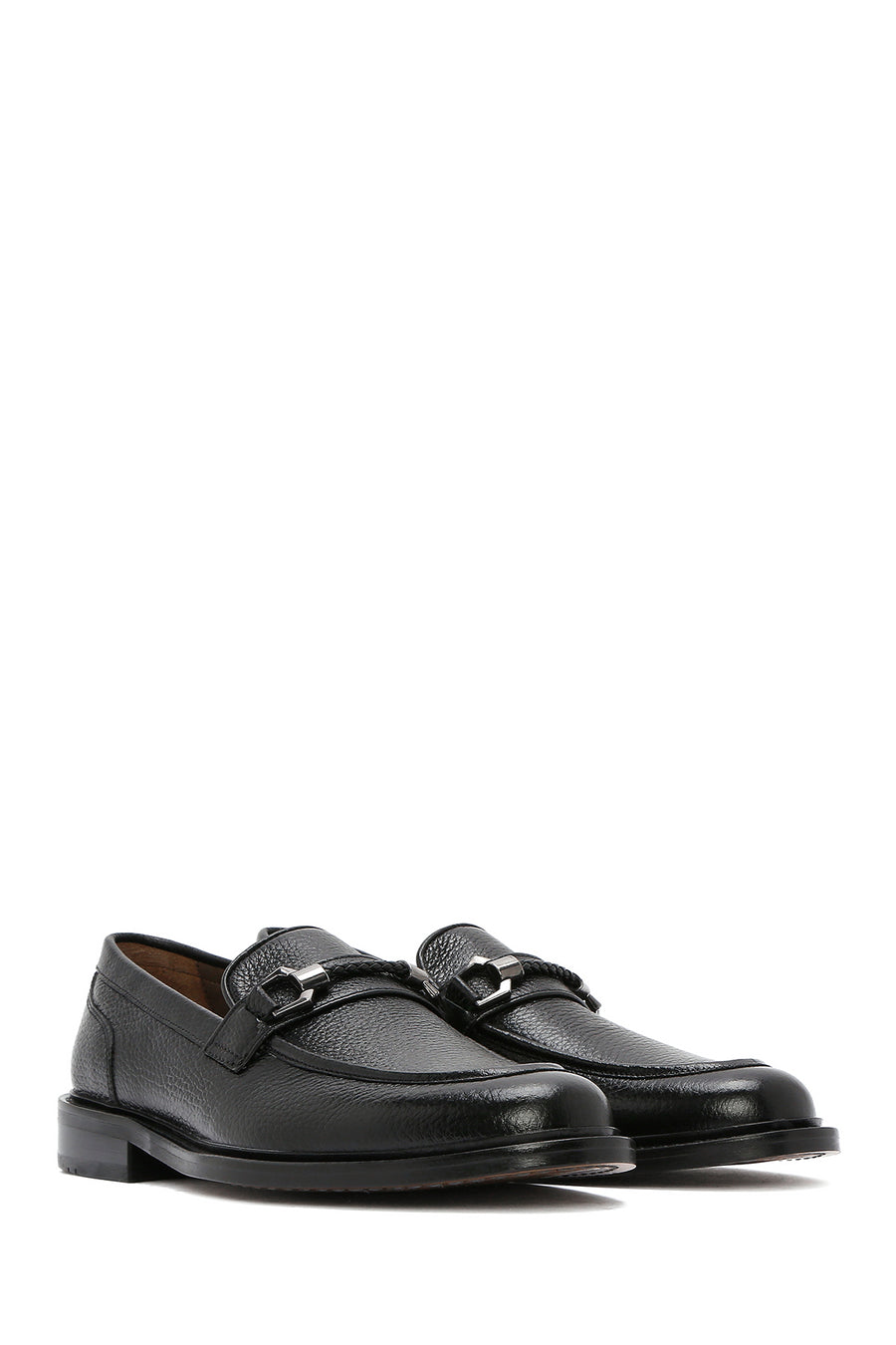 Men's Black Leather Classic Loafer