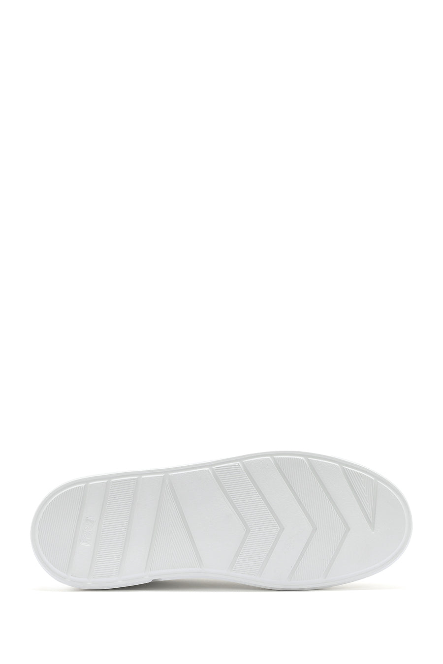 Male White Lace-Up Leather Sneaker