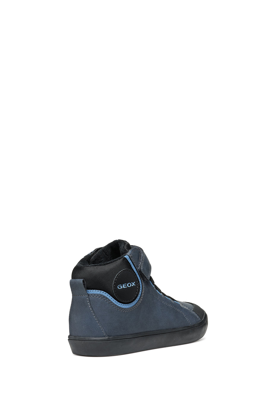 Geox Boy Navy Blue High-Top Sneakers