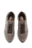 Men's Mink Leather Casual Sneaker | Derimod