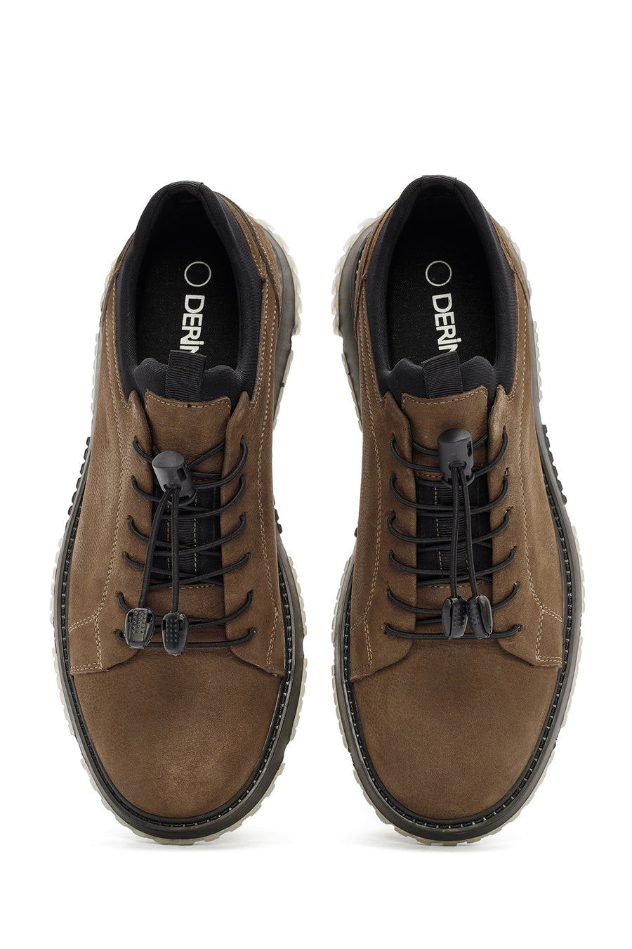 Men's Mink Lace-Up Nubuck Leather Casual Shoes