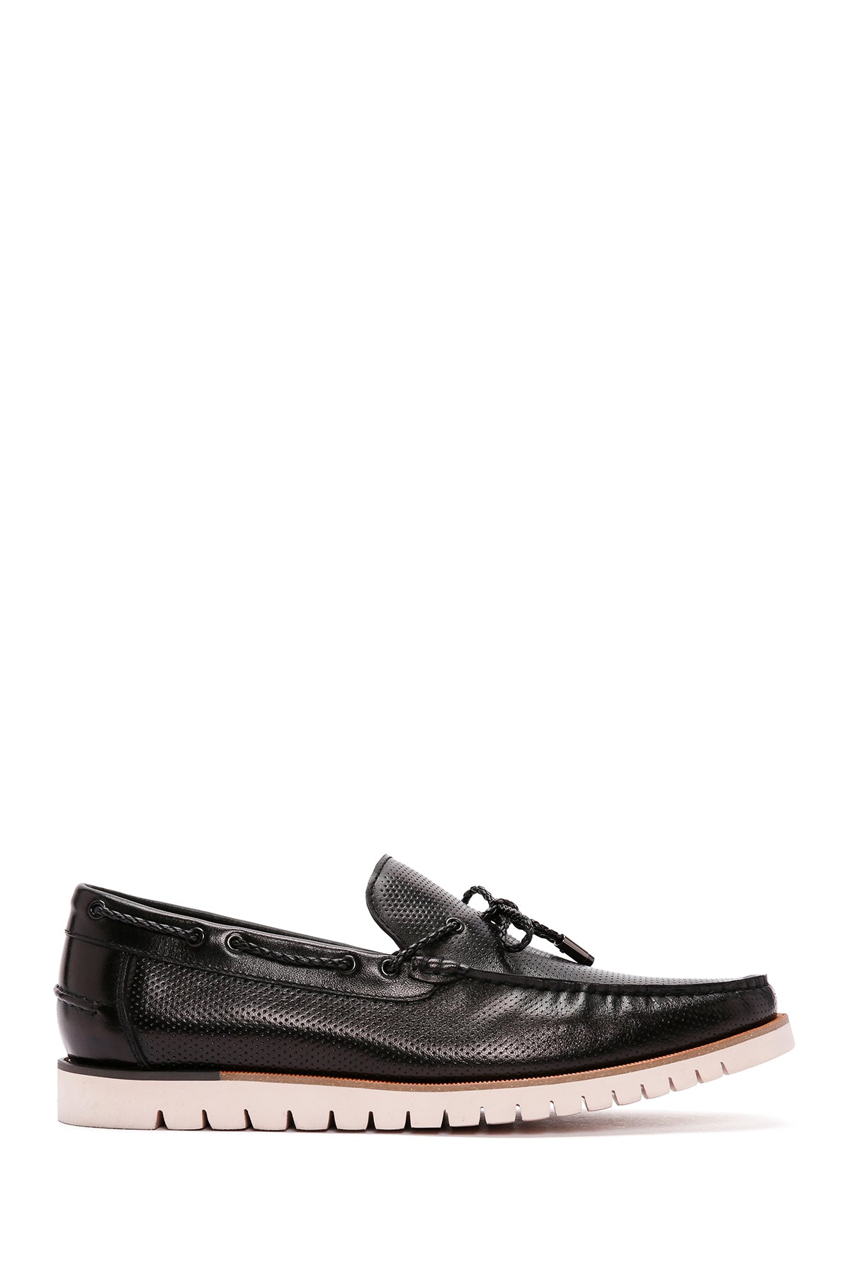 Derimod Fly Erkek Siyah Deri Casual Loafer 24SFD6914DI | Derimod