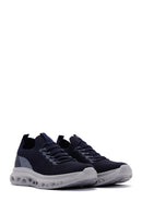 Derimod Zero Men's Navy Blue Lace-Up Thick Sole Sneaker | Derimod