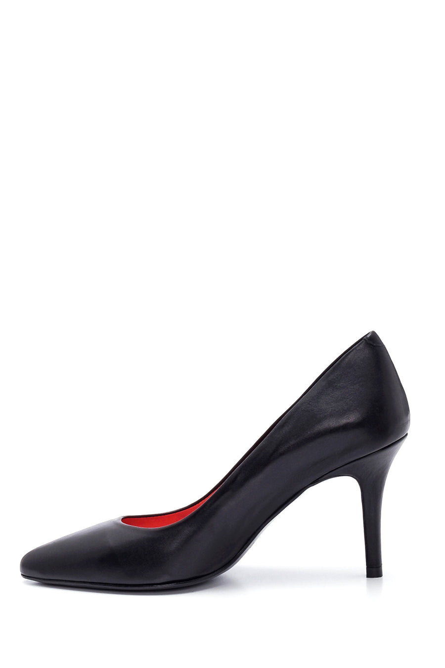 Derimod Gritti Kadın Siyah Deri Topuklu Ayakkabı