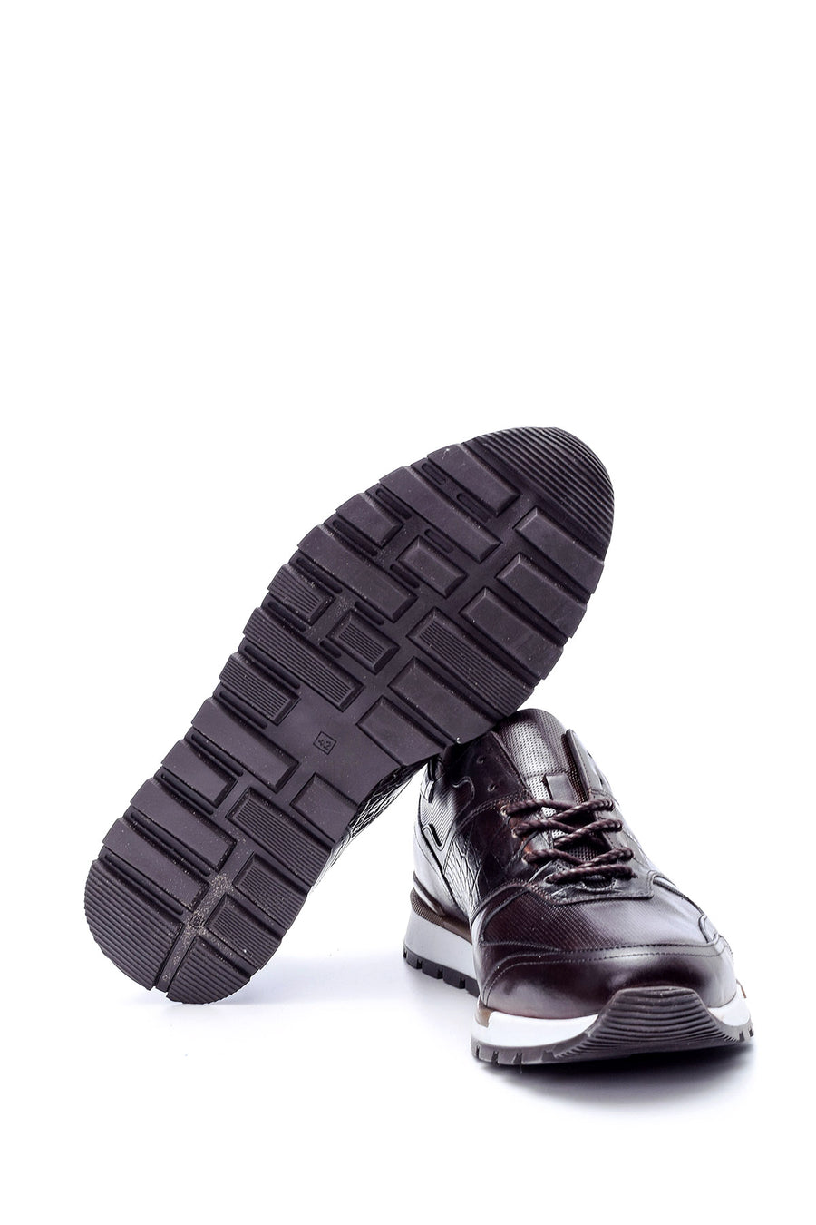 Men's Crocodile Detailed Leather Sneaker