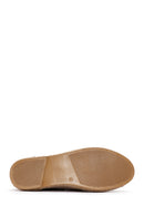 Men's Beige Suede Leather Espadrille | Derimod