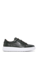 Men's Green Leather Sneaker | Derimod