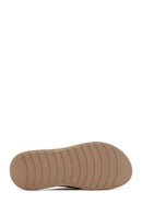 Women's Tan Suede Comfort Slippers | Derimod