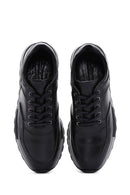 Men's Black Leather Sneaker | Derimod