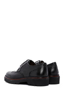 Men's Black Leather Thick Soled Casual Shoes | Derimod