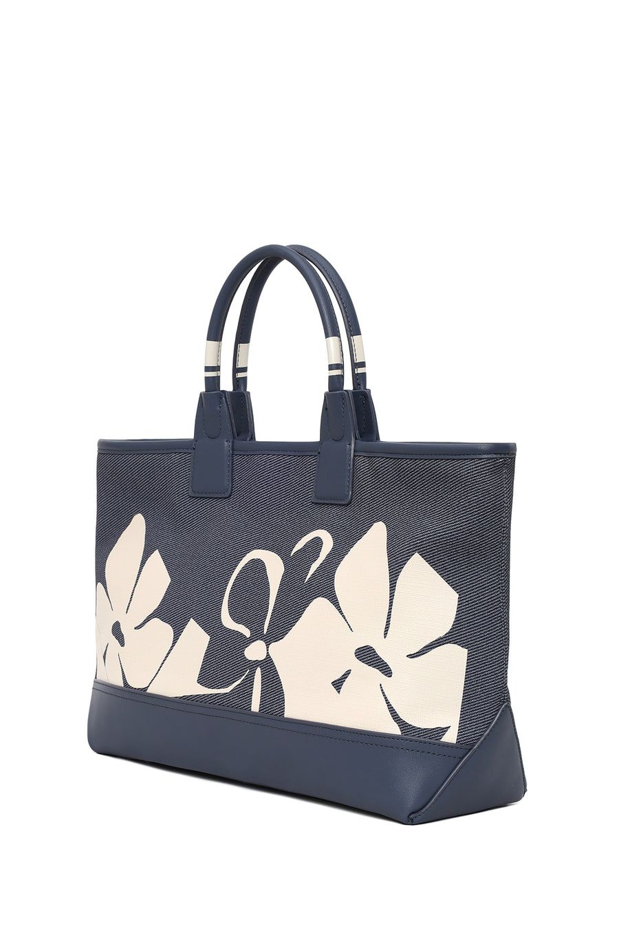 Woman Blue Long Strap Printed Shoulder Bag