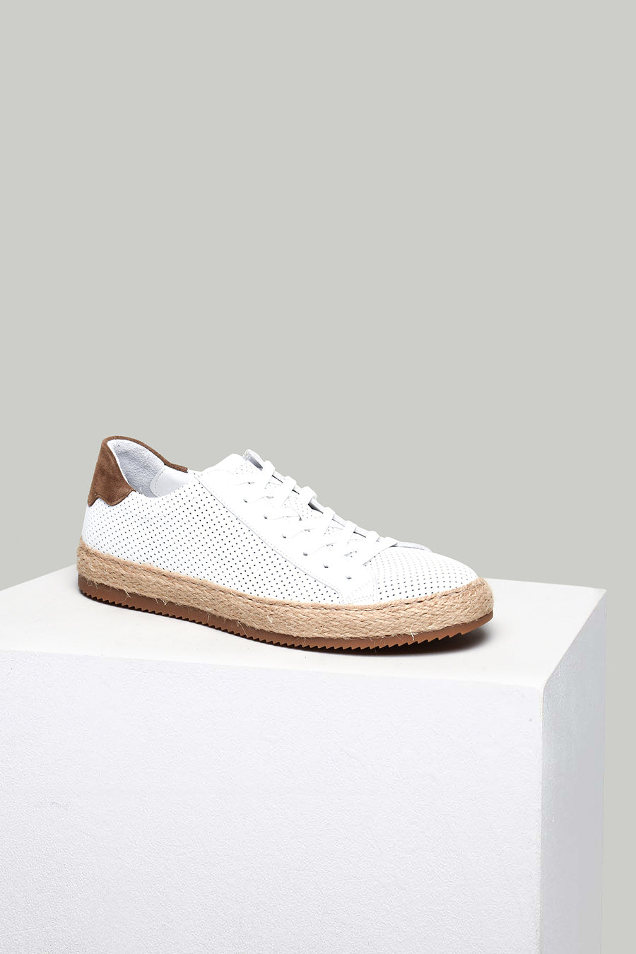 Perforated Men's Leather Espadrilles 18SFD3419DI | Derimod