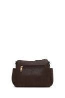 Woman Brown Crossbody Bag with Long Strap | Derimod