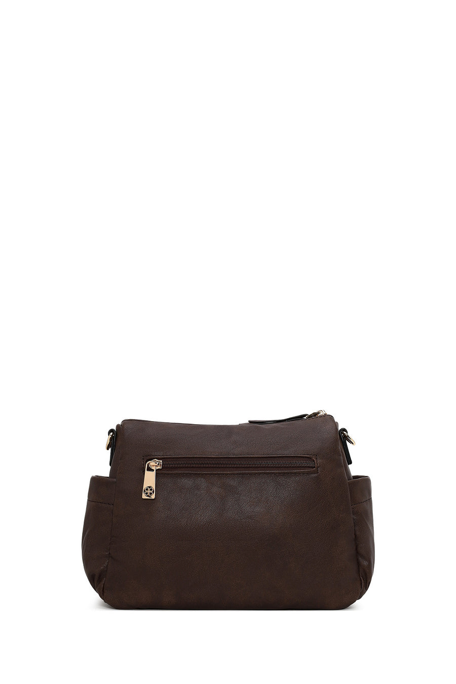 Woman Brown Crossbody Bag with Long Strap