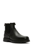 Men's Black Leather Chelsea Boots | Derimod