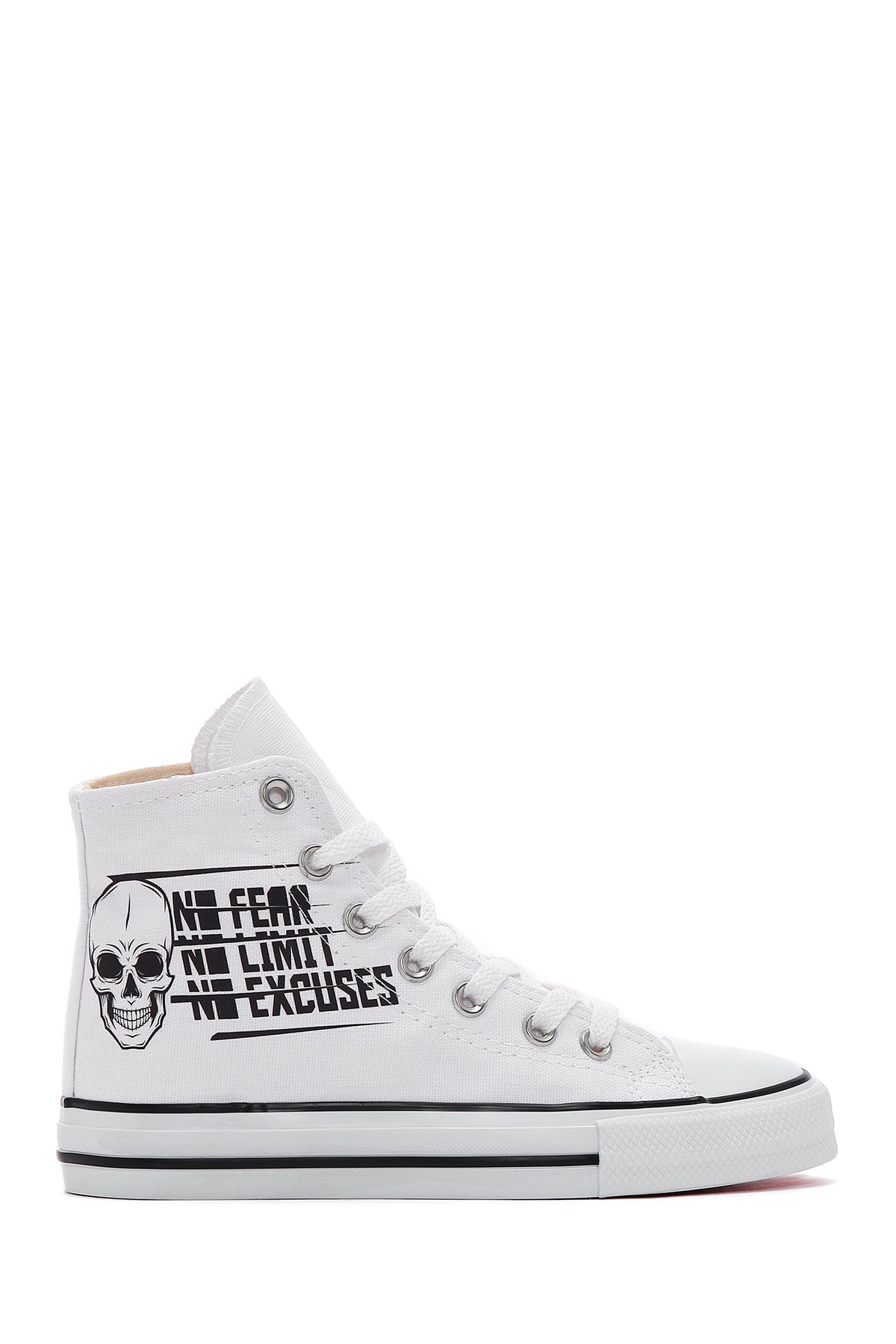 Women's White High Top Sneaker 23SFE26676F | Derimod