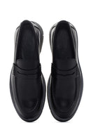 Men's Black Casual Leather Loafer | Derimod