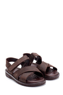 Men's Nubuck Strappy Sandals | Derimod