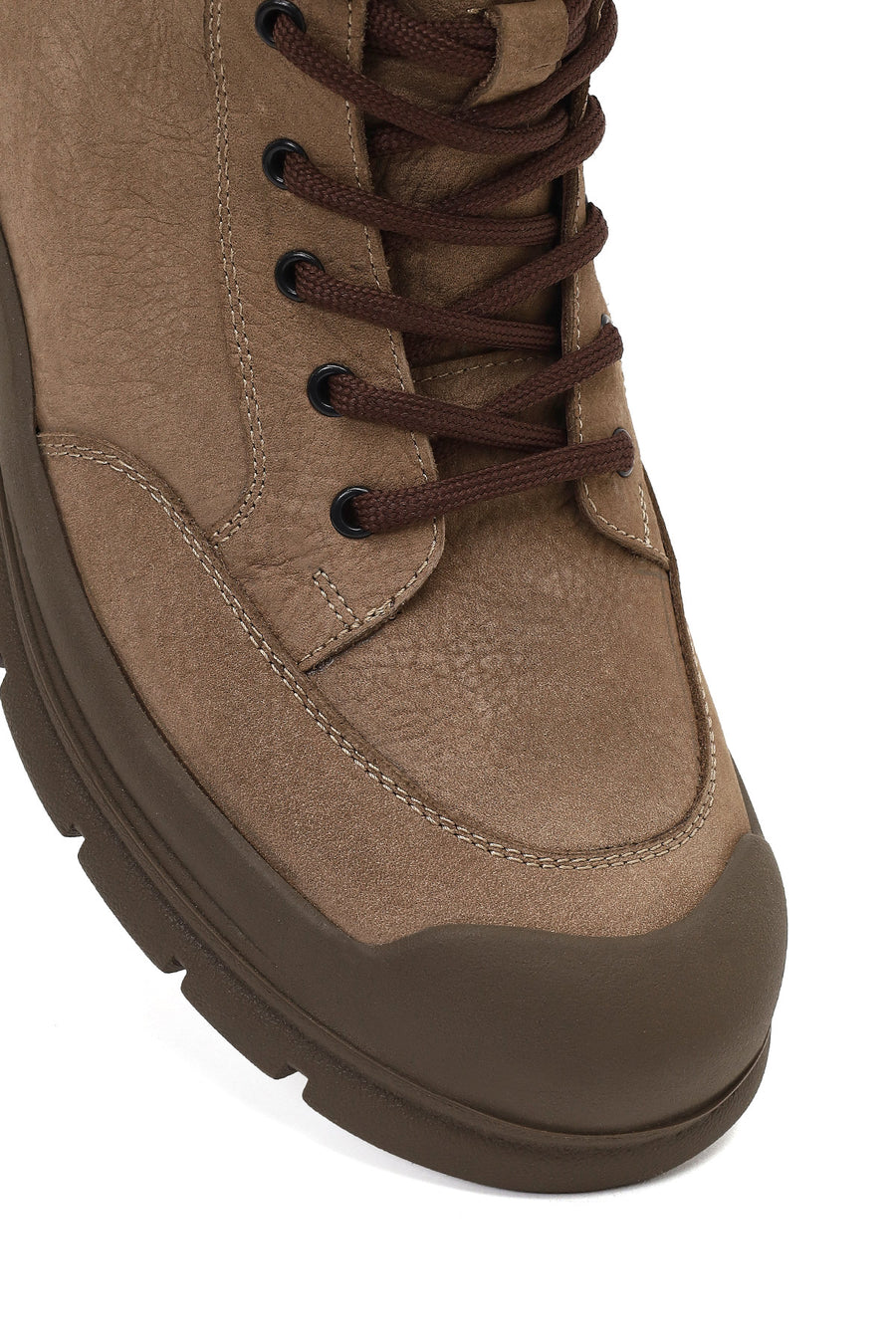 Male Mink Zip Closure Nubuck Leather Boots