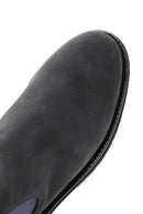 Men's Anthracite Suede Leather Chelsea Boots | Derimod