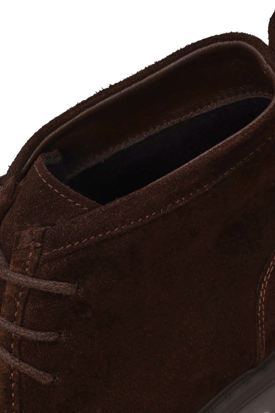 Male Brown Lace-Up Thick-Soled Suede Casual Boots