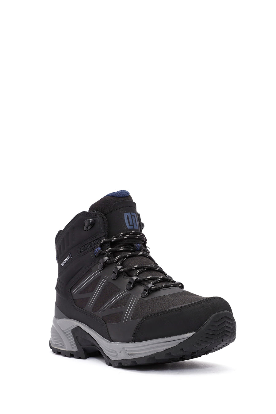Derimod Dry Men's Black Laced Waterproof Leather Outdoor Boots